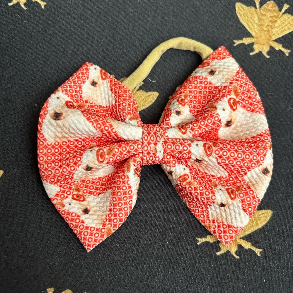 Target Dog Baby Bow on Nylon